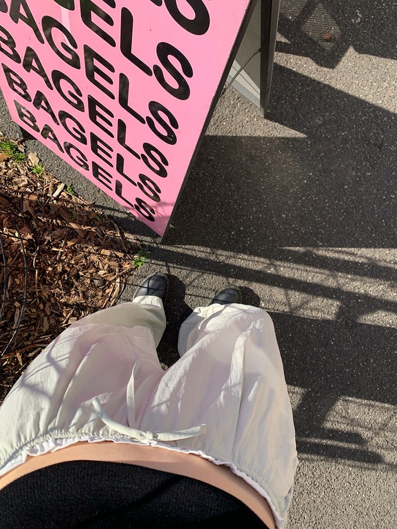 [MADE] BORRETT SHIRRING STRAP PANTS