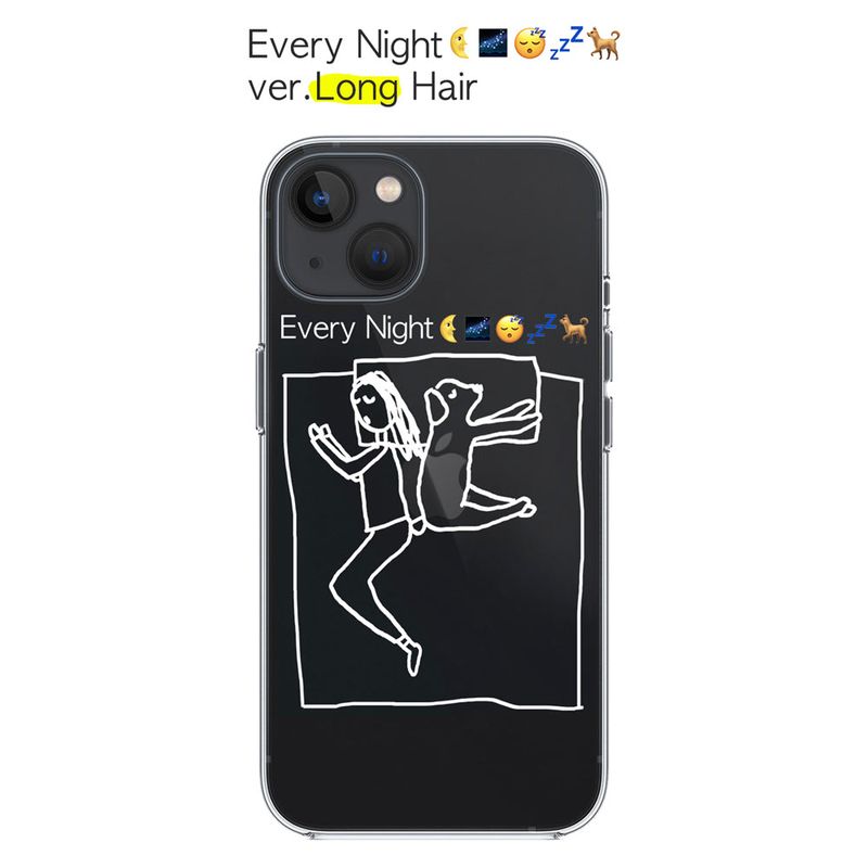 Every Night Iphone Case (White) Ver. Long Hair