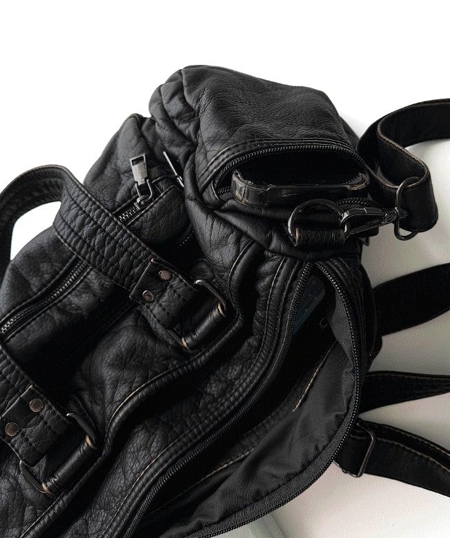 Multi-Pocket Vintage Cross Bag