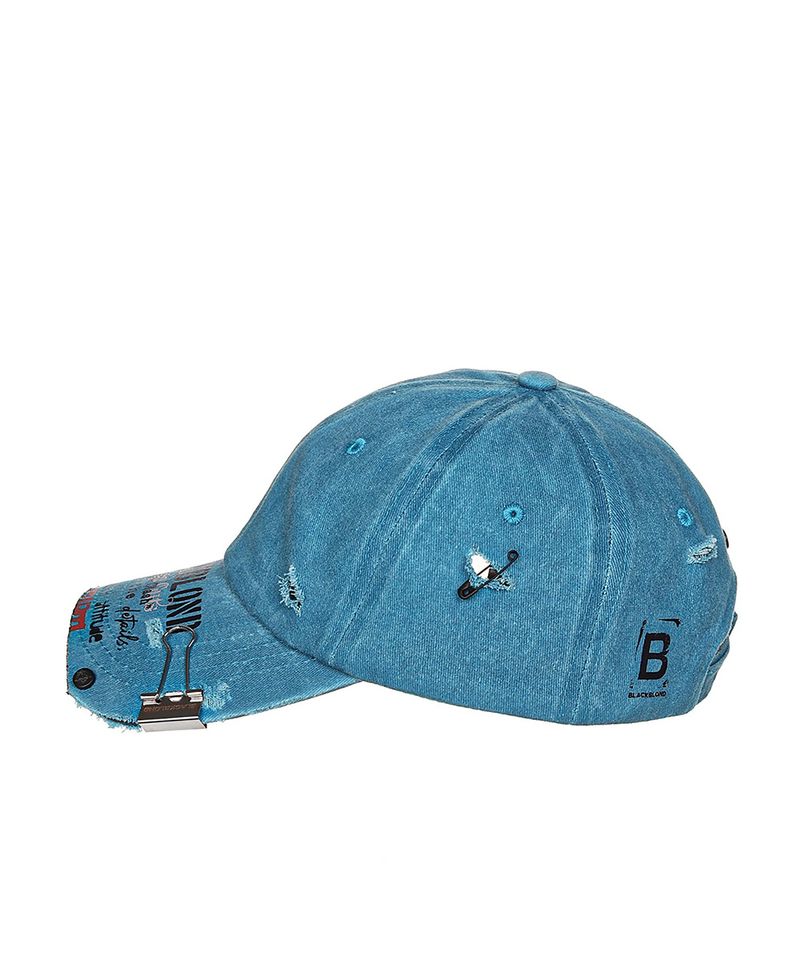 BBD Ripped Custom Vintage Clash Pigment Cap (Ocean Blue)