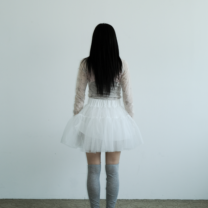 KIRIGIRL MESH TOP _CREAM