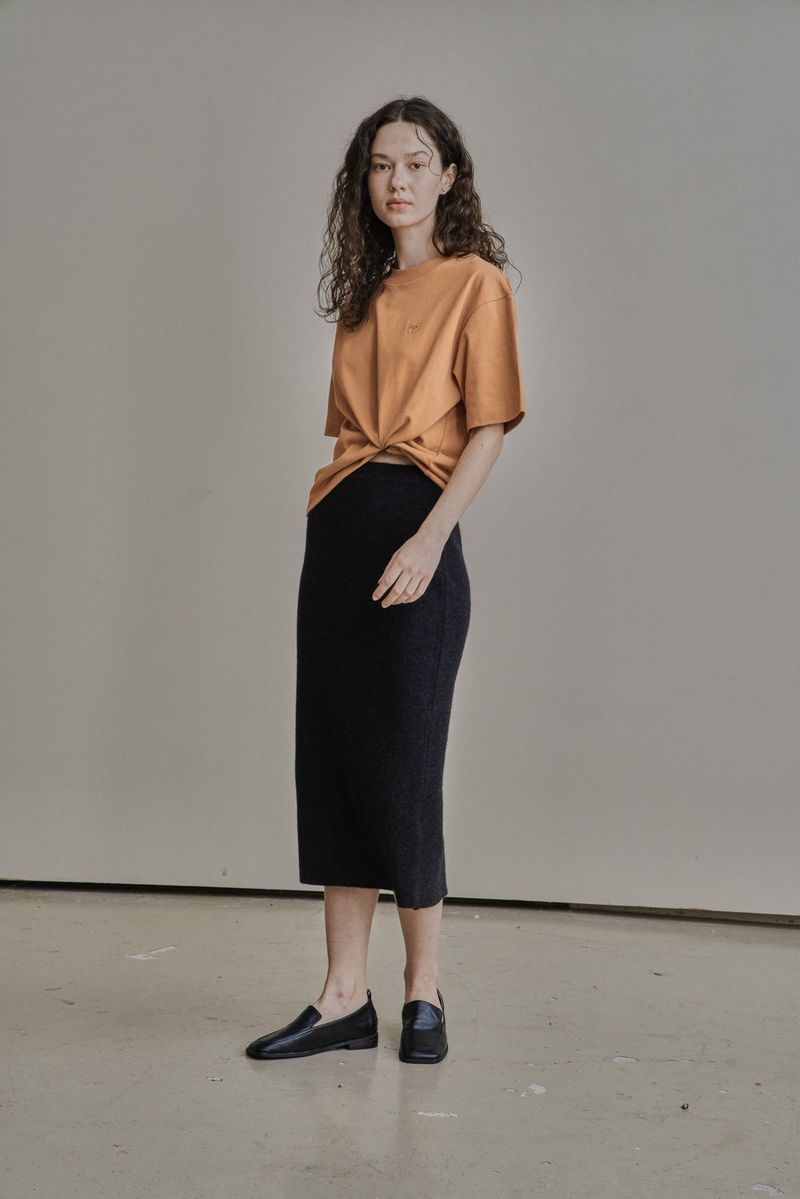 WOOL H SKIRT_CHARCOAL