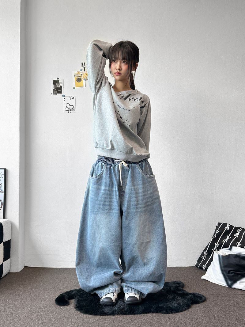 Catch Balloon Carpenter Basic Denim Pants 3color