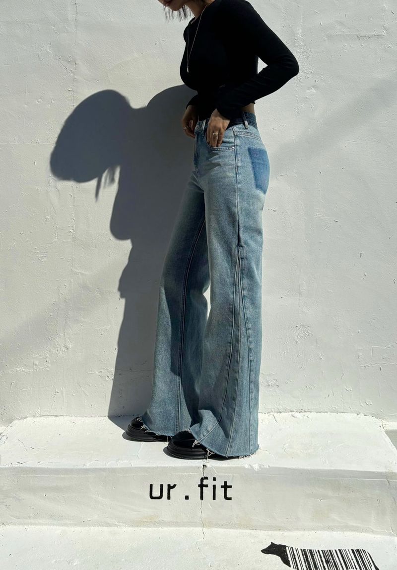FLARED BOOTCUT DENIM PANTS code 23005