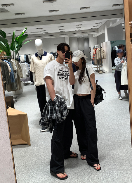 KEF Rustling Cargo Wide Elastic Pants / 6 colors