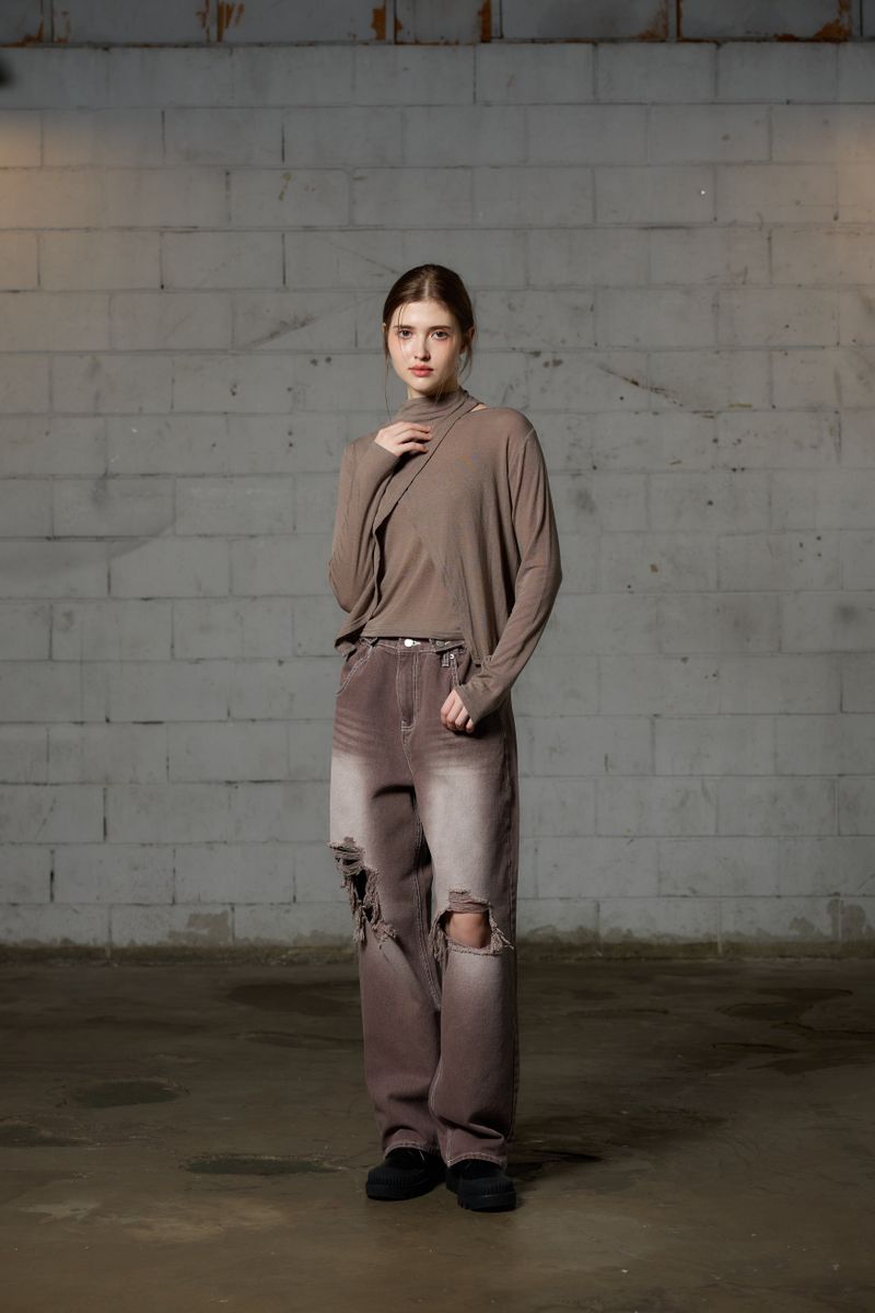 ARE WOOL LONG SLEEVE SET / MOCHA