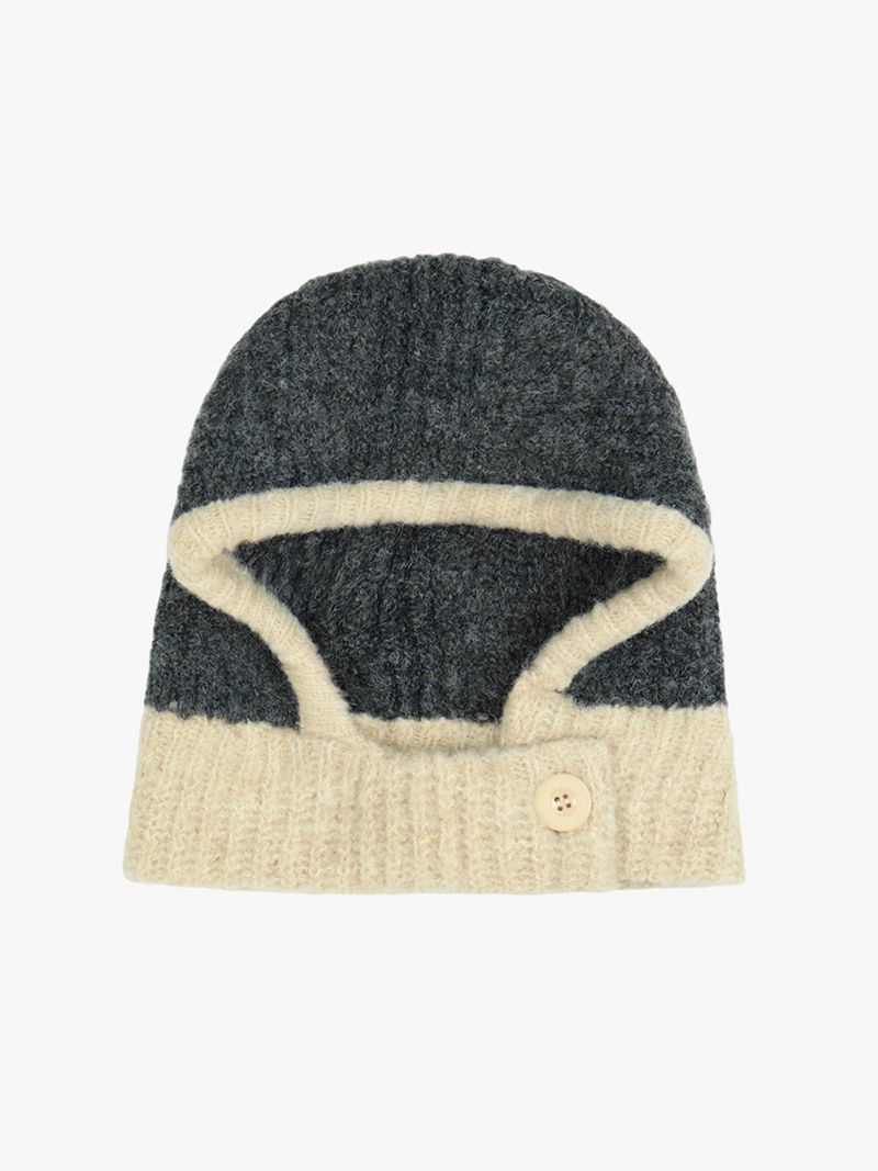 BUTTON KNIT BALACLAVA
