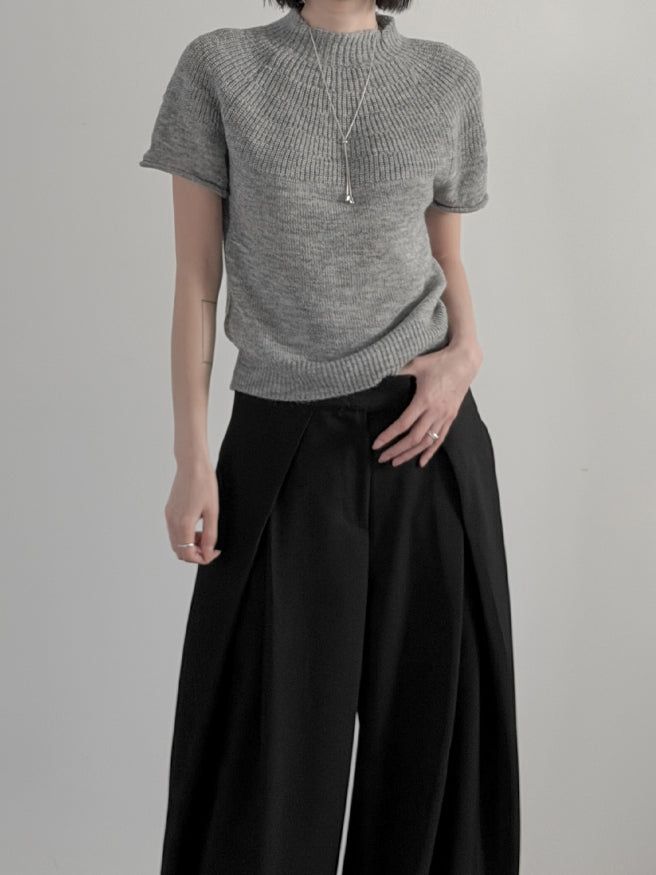 mnem（ムネム）の「Miel Daily Short Sleeve Knit（Tops）」