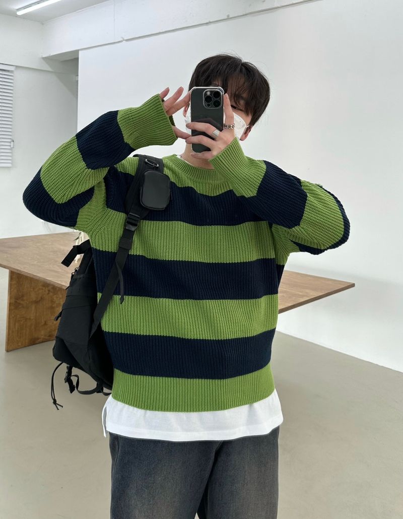 [BEST]CANDY DAILY DANGARA ROUND KNIT(8COLOR)