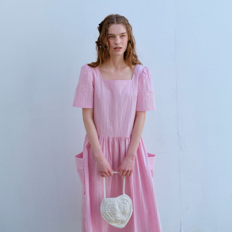  HANDMADE HEART BAG, CREAM