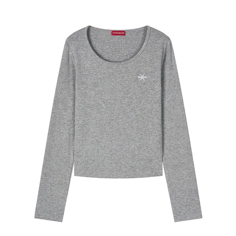 kitsch&kiss（キッチアンドキス）の「Scoop Neck Long Sleeve (26FTP-LSTS04)（Tops）」