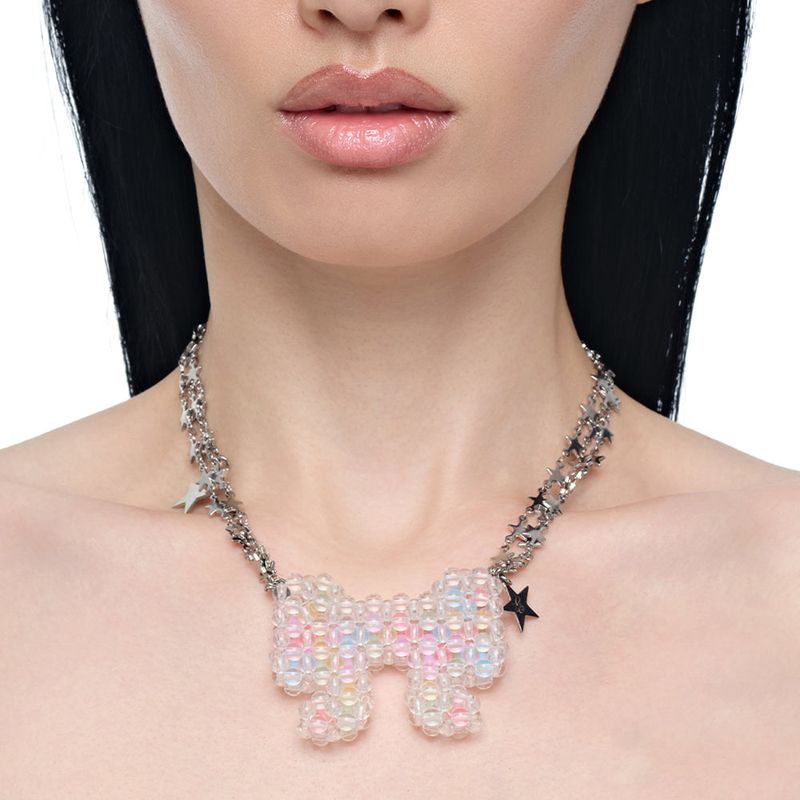 JELLY BOW CHOKER NECKLACE