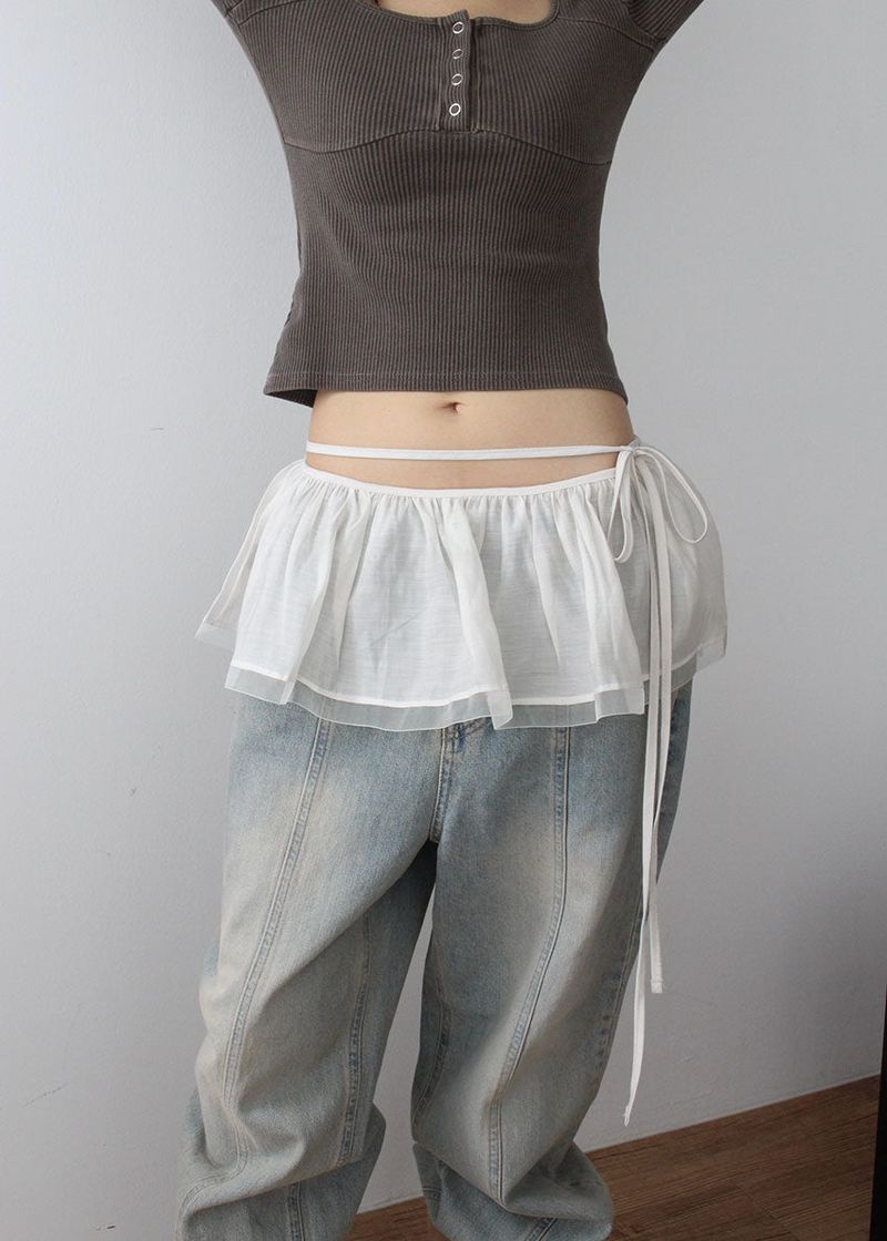 FRILL WRAP SKIRT