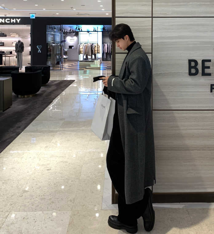 Divine Dart Maxi Overfit Wool Coat