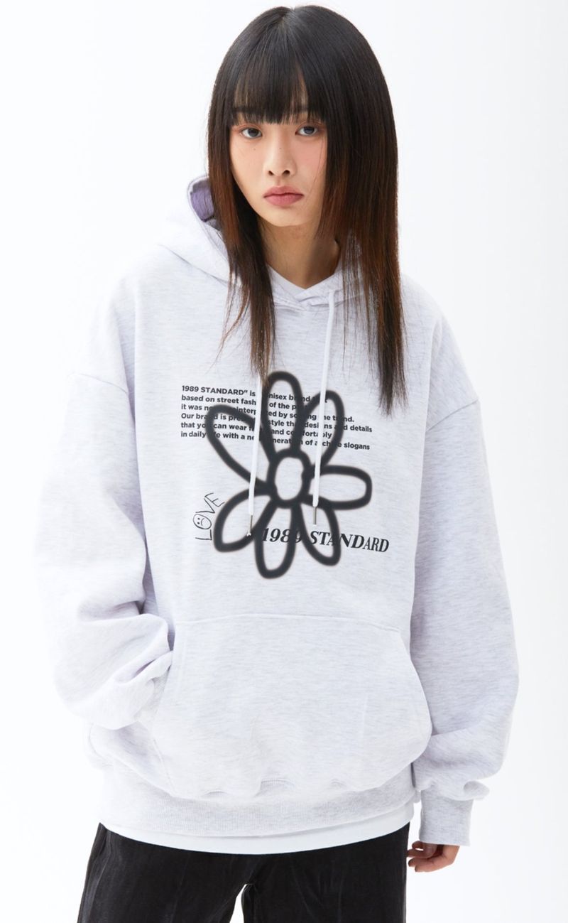 1989STANDARD（1989スタンダード）の「BW FLOWER Hoodie (STHSTD-0034)（Tops）」
