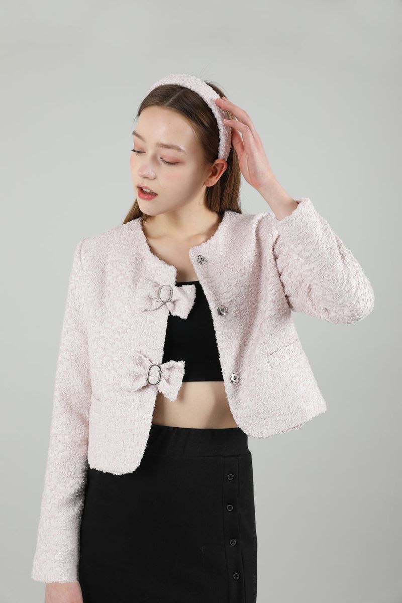 Antic Tweed HairBand Pink