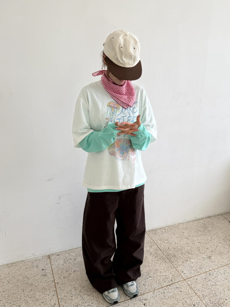 woody cotton wide pants
