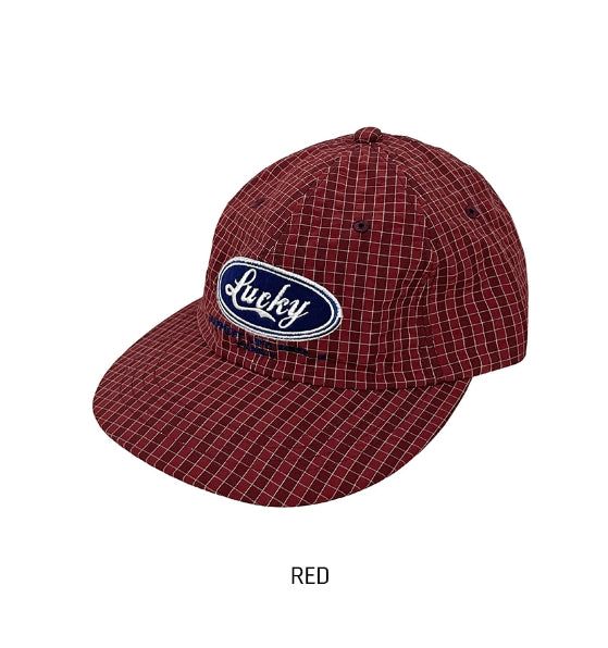 ULAN（ユレン）の「Lucky Lettering Two-Tone Check Camp Cap（Hats）」