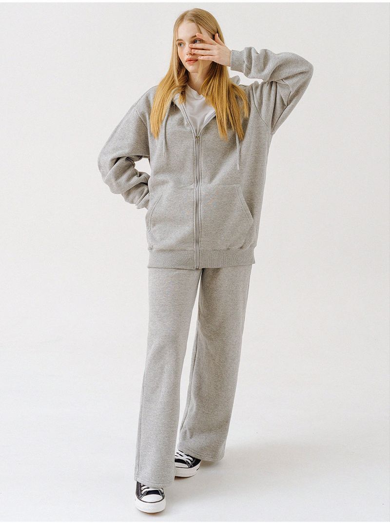 PLAIN WIDE PANTS