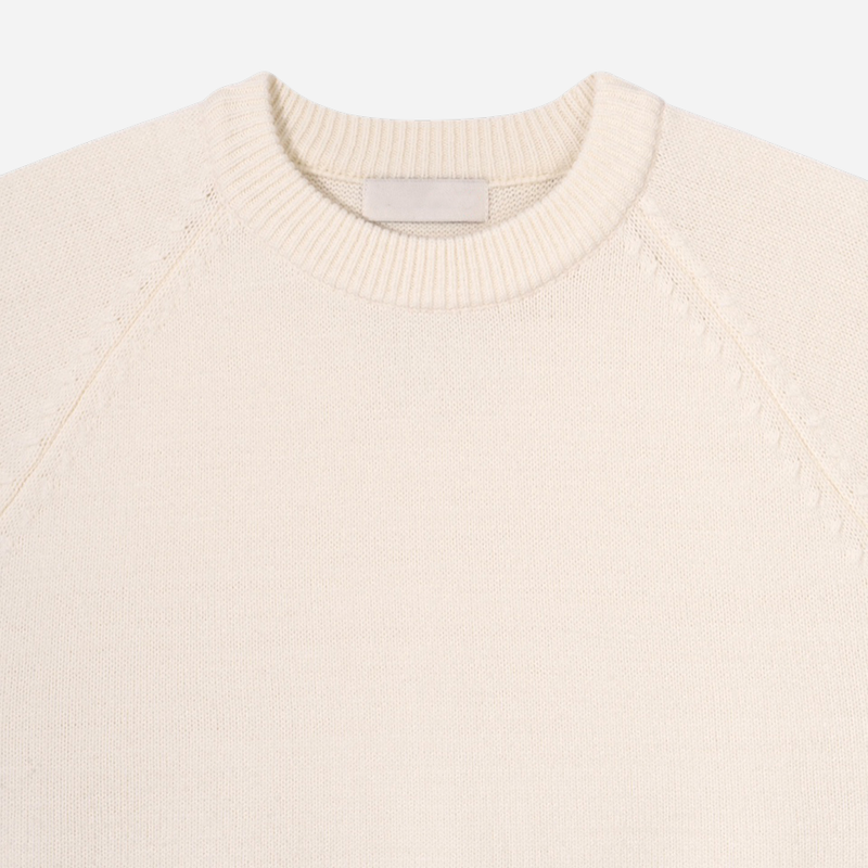 Number Patch Round Knit