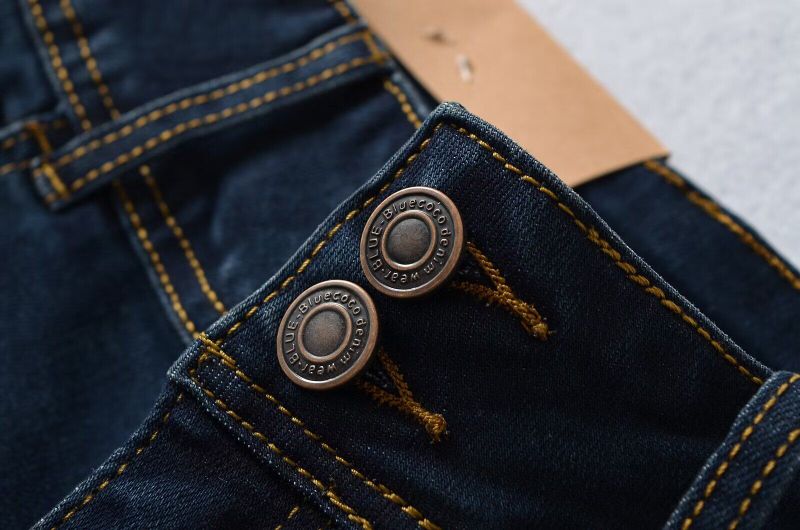 Nelia Button Denim Shorts