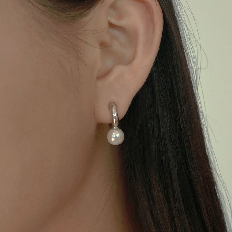 Less is more(レスイズモア)の「hoop pearl earring(Accessories)」