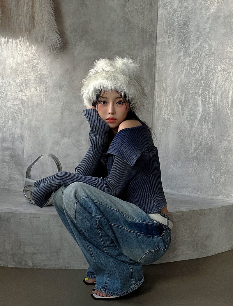 Delight-J（ディライトジェイ）の「Raccoon Mix Fake Fur Bucket Hat（Hats）」