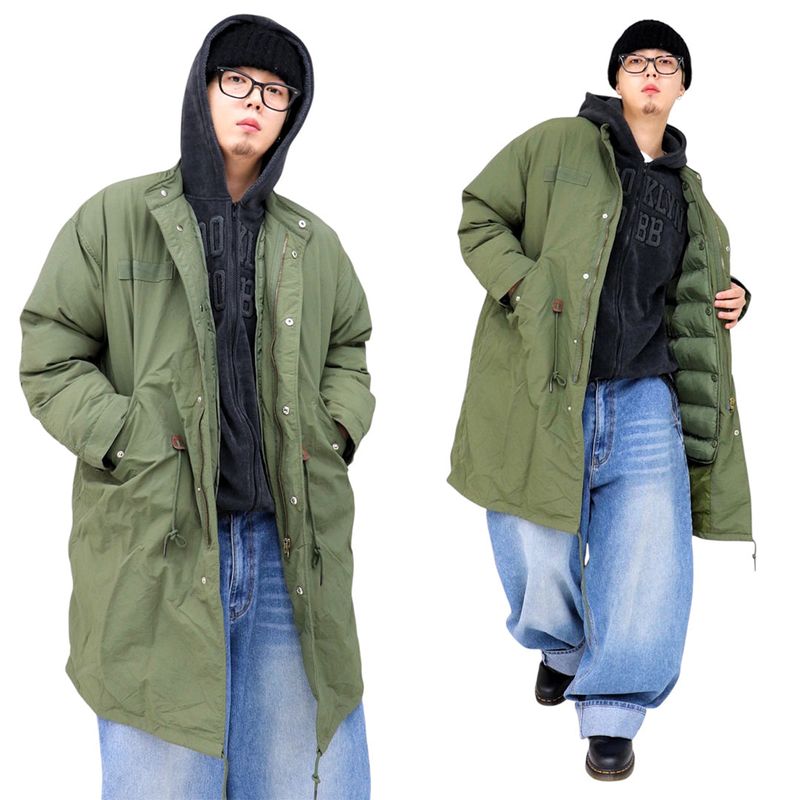 Oversized Fishtail Parka Puffer Jacket (8oz)