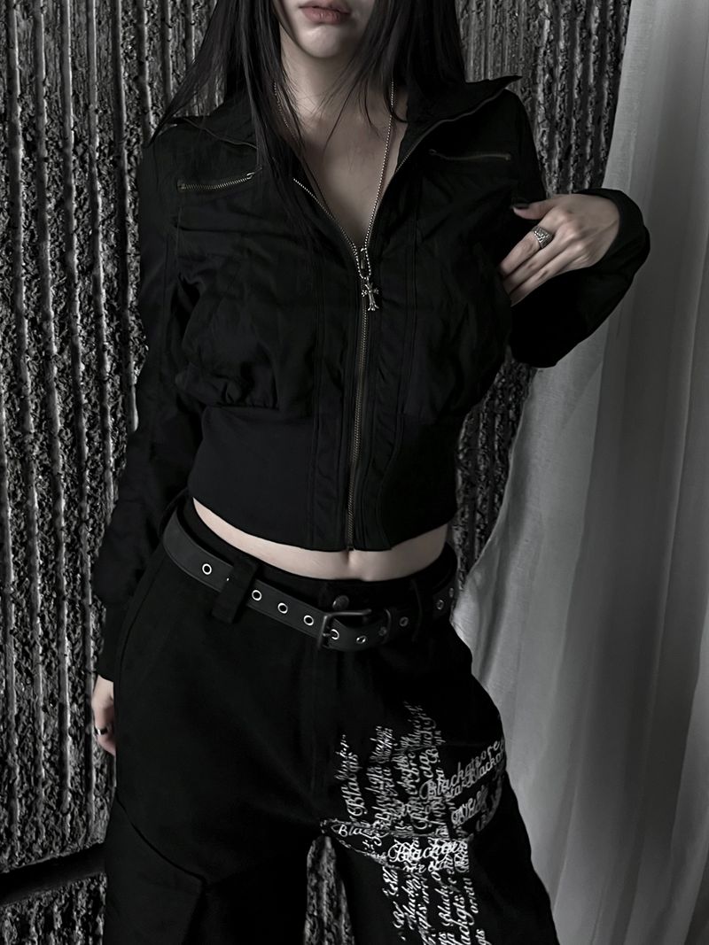 new and b vintage crop jacket