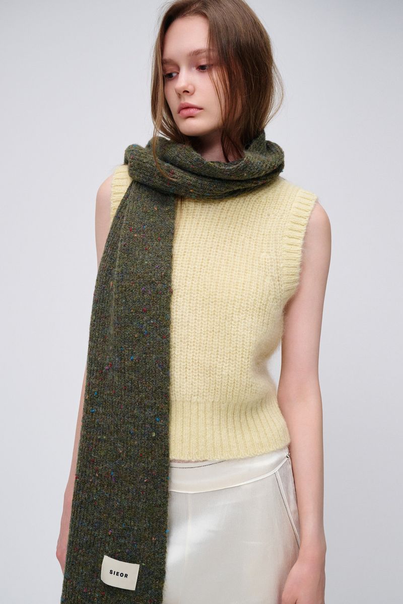 OLIVE muffler_khaki