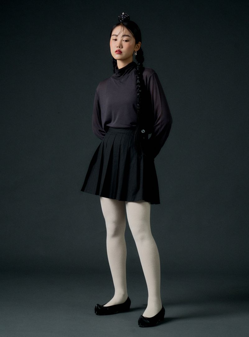 Lucent top (charcoal)