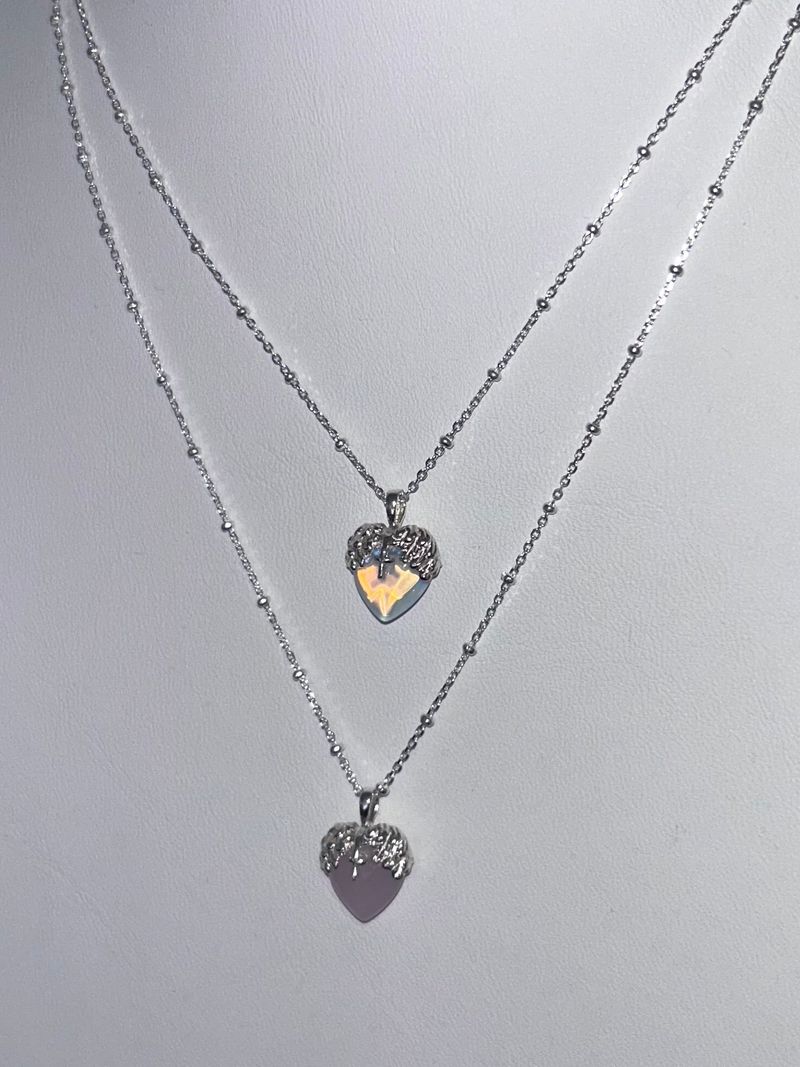 Seraphim Necklace(Pink,Opal)