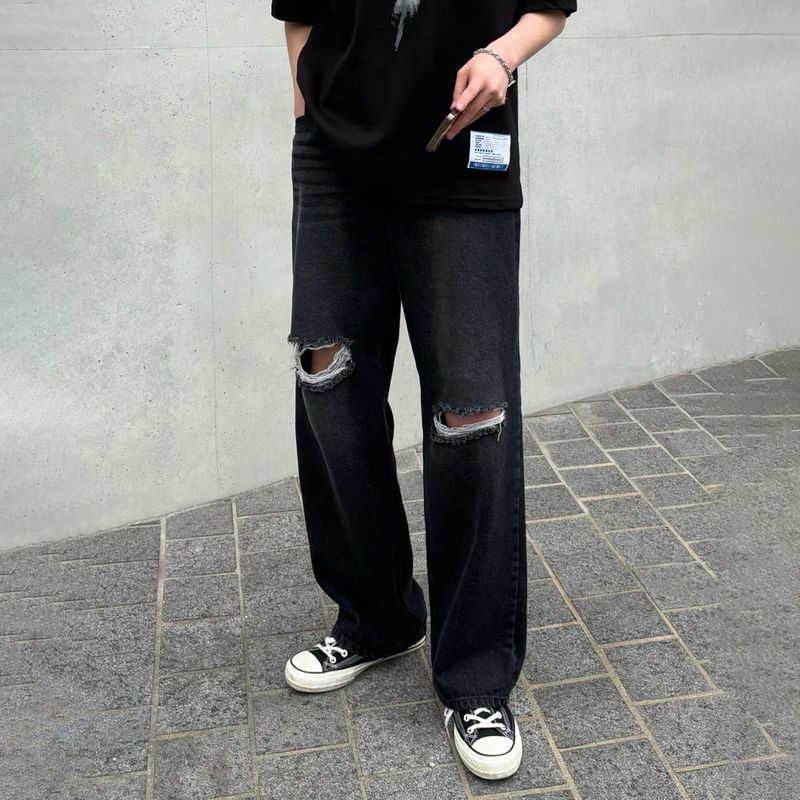 NEVERDOWHY（ネバードゥワイ）の「ブリーズダメージデニムパンツ（パンツ）」