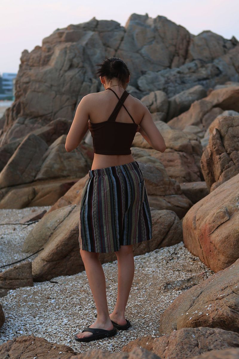 JACQUARD BERMUDA PANTS