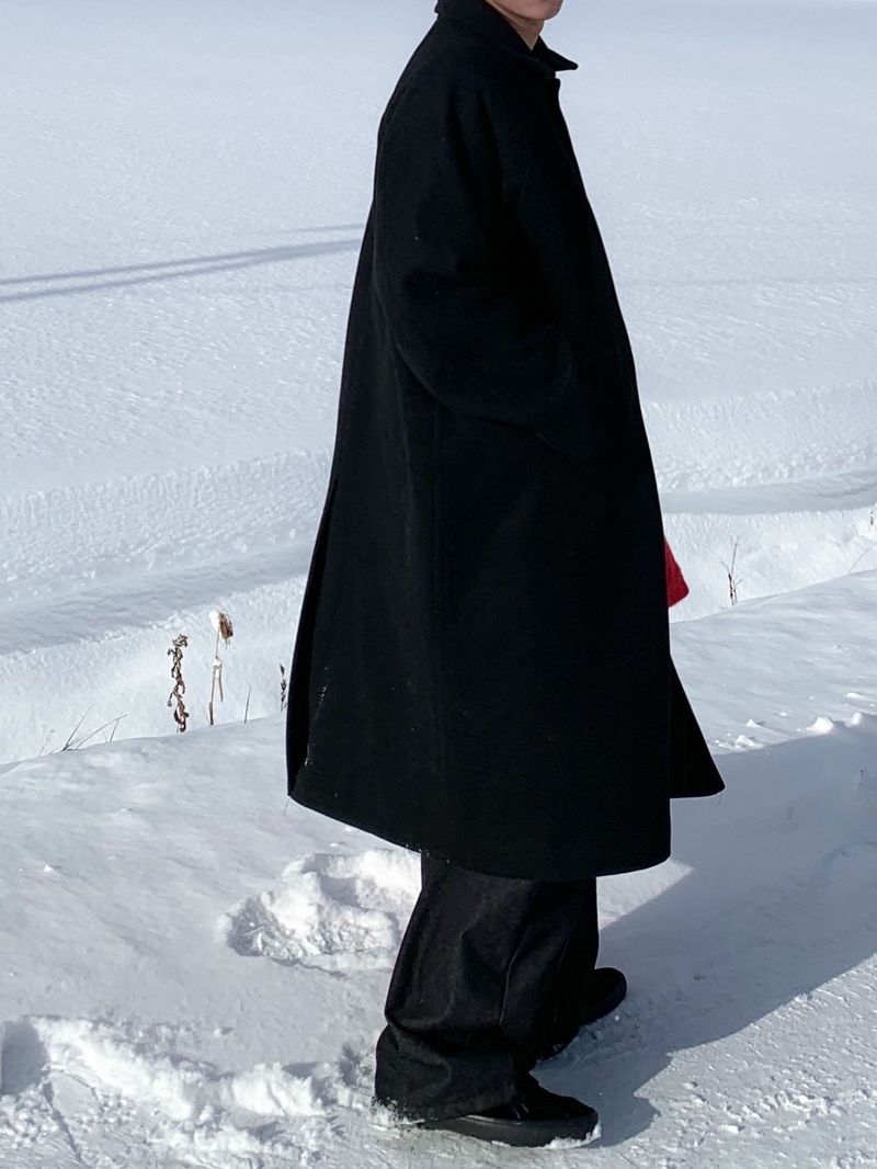 [130cm] Biei wool mac long coat 