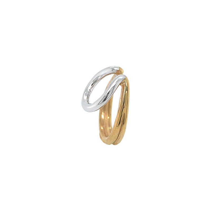 ２トーン２ラインスモールイヤーカフ