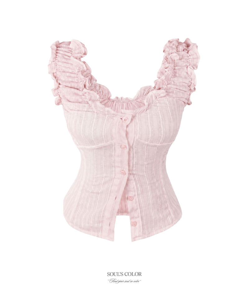 SOUL'S COLOR（ソウルズカラー）の「Rosy frill blouse (3color)（Tops）」