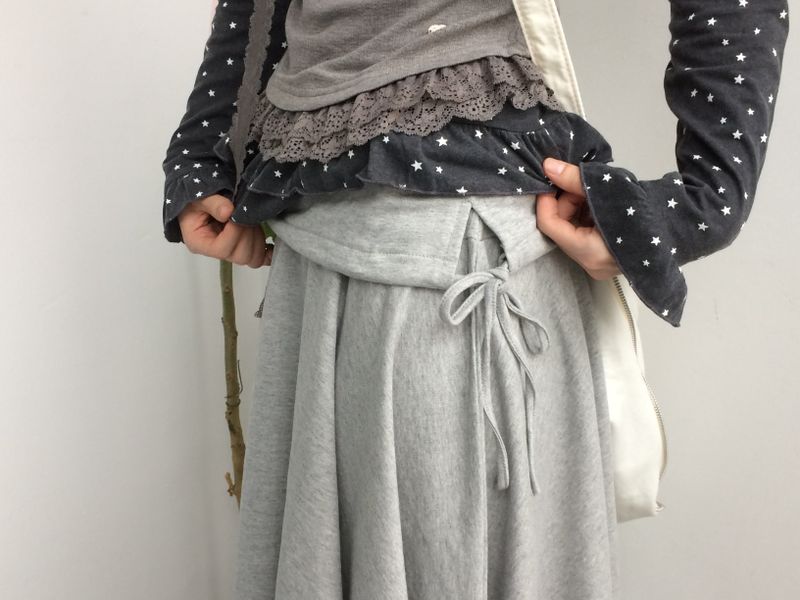 flared ribbon skirt