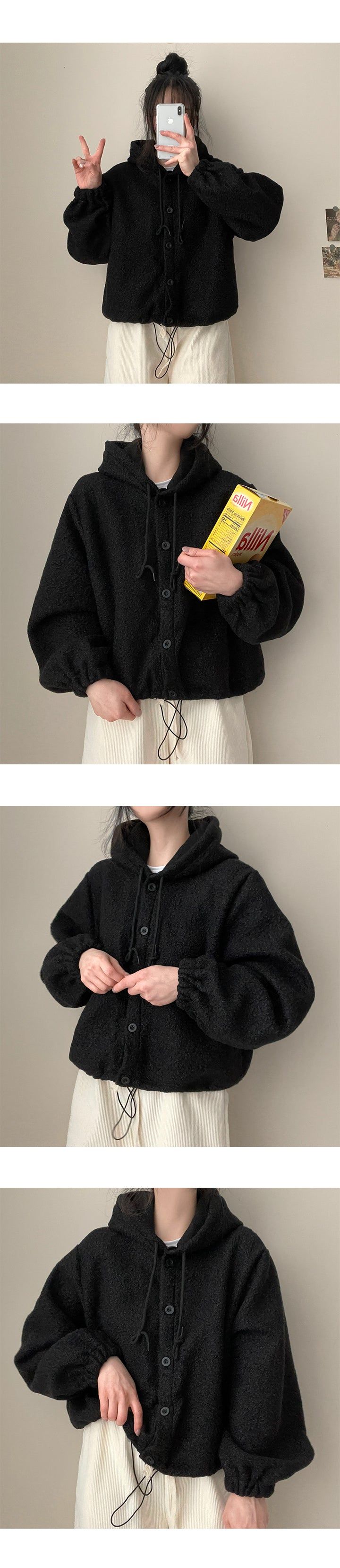 Dewin String Avant Snap Hooded Jumper