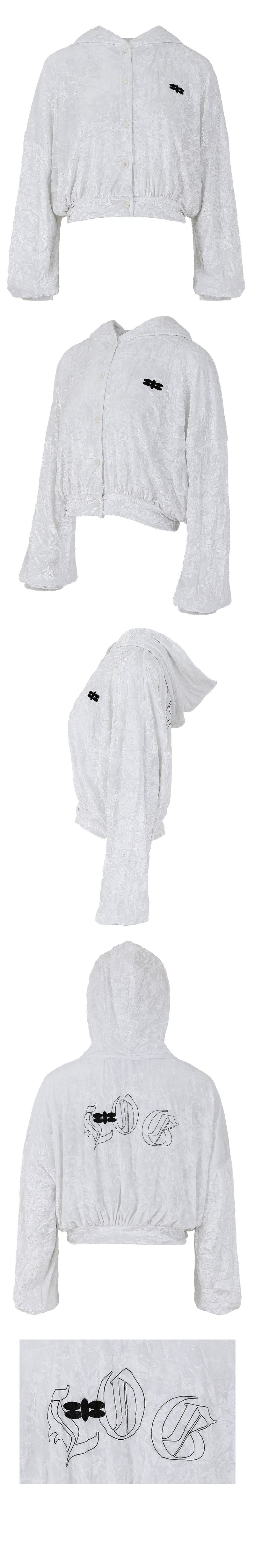 FLY HOOD JUMPER IN WHITE
