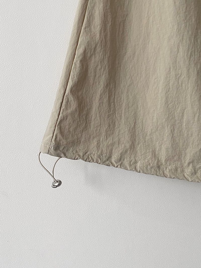 Pocket nylon string skirt