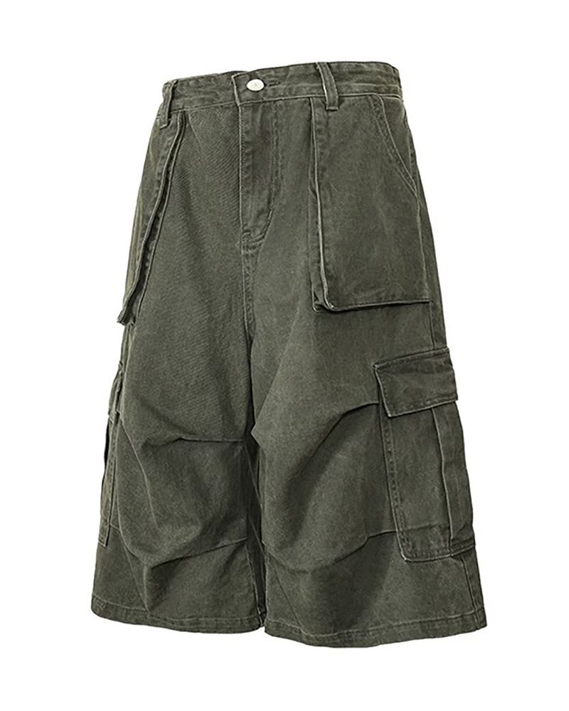 RUBINE 7‑PART CARGO BERMUDA PANTS