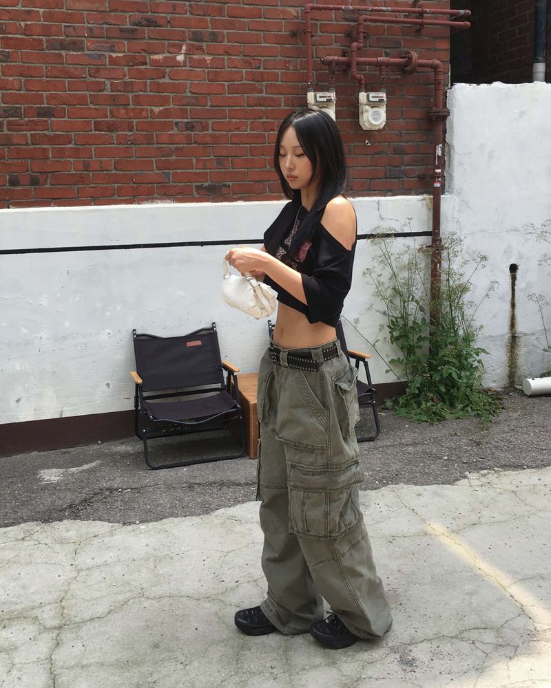 Pigment pocket cargo pants