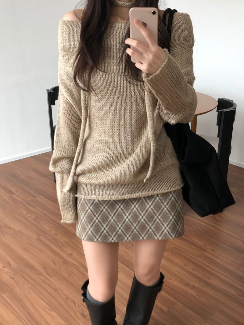 Edin Checkered Mini Skirt (2 colors)