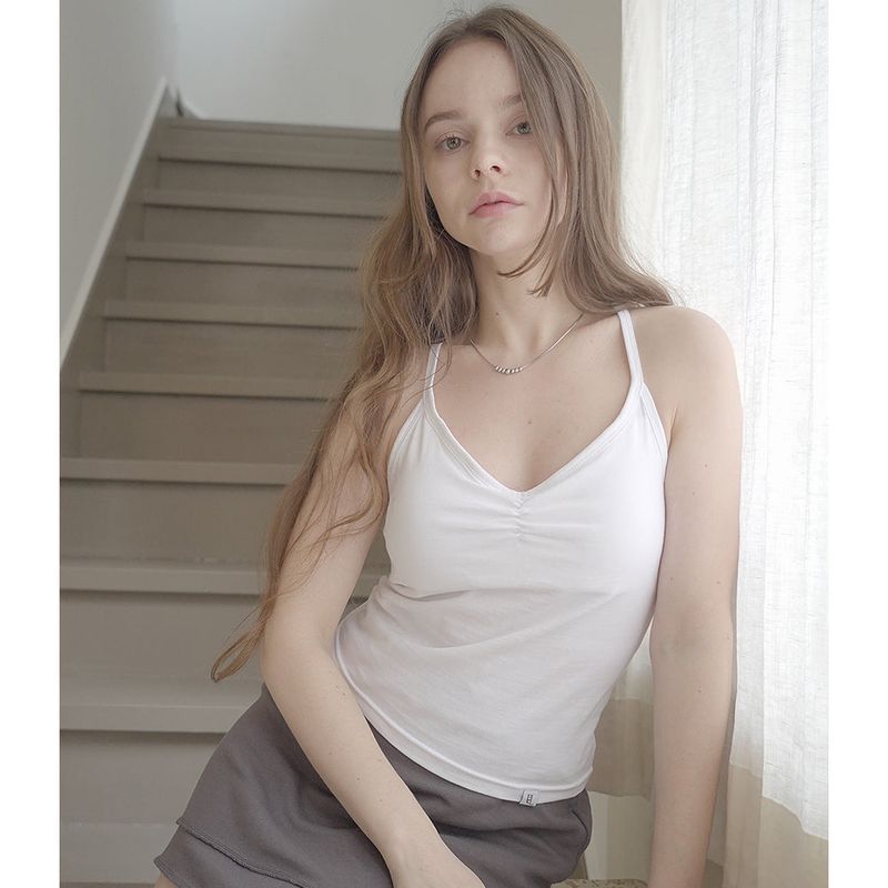 BALLERINA SLEEVELSS-WHITE