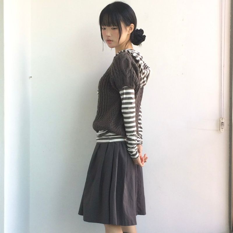 ner.ui.bin（ノエビン）の「ストライプレイヤーフーディー（トップス）」