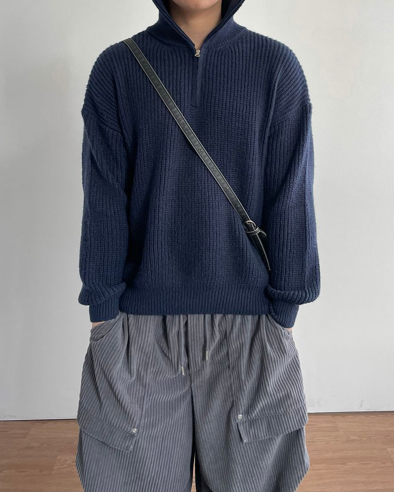 Como Half Zip-up Knit
