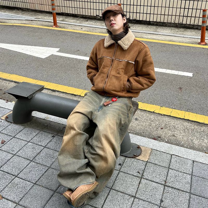 HundoP（ハンドピー）の「ピーナッツウールスエードジャケット（ジャケット/アウター）」