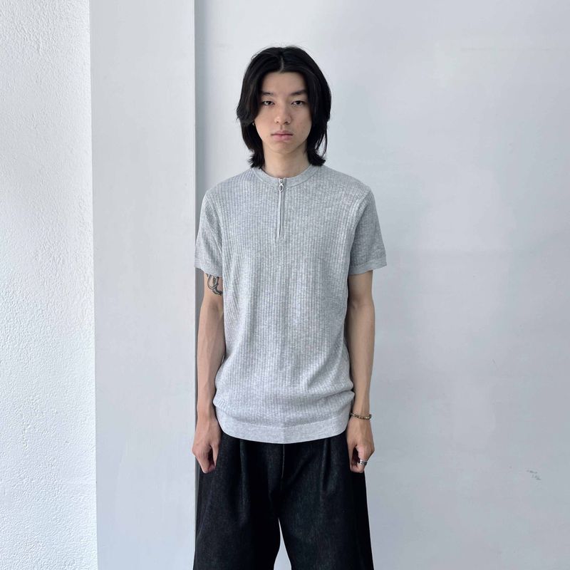 Sharp Silhouette Half-Zip Polo