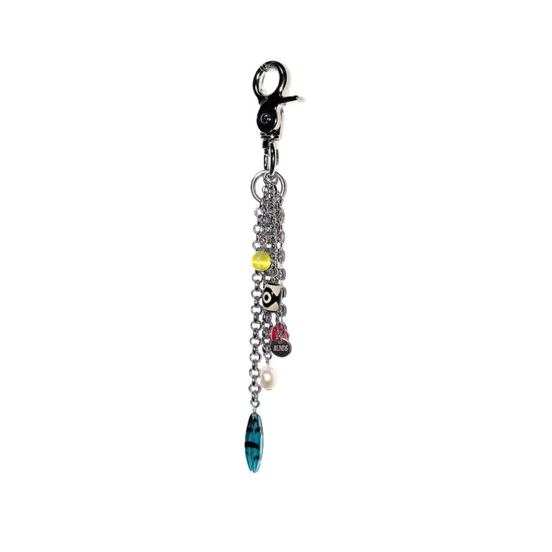 gemstone chain keyring 002